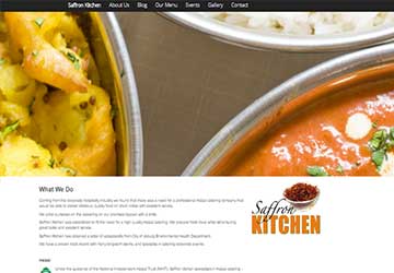 Saffron Kitchen Website.